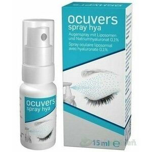 Ocuvers spray hya očné kvapky v spreji, lipozómy a hyaluronát sodný 15 ml, Akcia vyobraziť