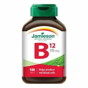 Jamieson Vitamín B12 metylkobalamín 100 mcg 100 tabliet vyobraziť