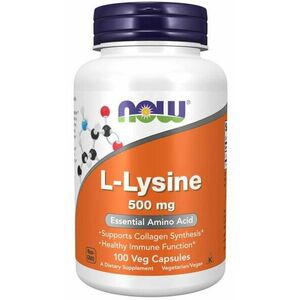 L-Lyzín 500 mg Vegan kaps - NOW Foods, 100cps vyobraziť