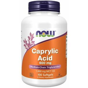 Kyselina kaprylová 600 mg - NOW Foods, 100cps vyobraziť