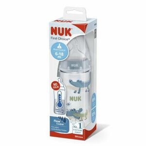 NUK FC+ Fľaša s kontrolou teploty 300 ml + silikónový cumlík flow control 6-18 mesiacov 1 ks vyobraziť