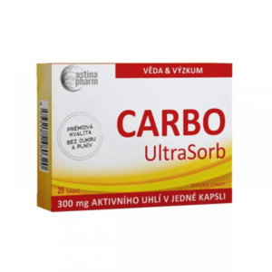 ASTINA Pharm carbo ultrasorb aktívne uhlie 300 mg 20 kapsúl vyobraziť