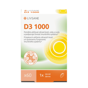 LIVSANE Vitamín D3 1000 IU 60 kapsúl vyobraziť