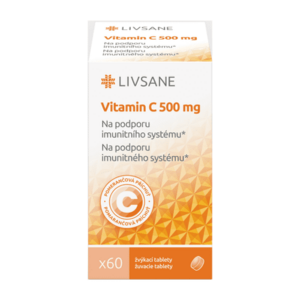 LIVSANE Vitamín C 500 mg 60 žuvacích tabliet vyobraziť