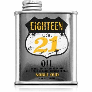 18.21 Man Made Noble Oud Oil vyživujúci olej na vlasy na tvár a fúzy 60 ml vyobraziť