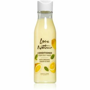Oriflame Love Nature Organic Lemon & Mint ľahký kondicionér pre mastné vlasy 250 ml vyobraziť