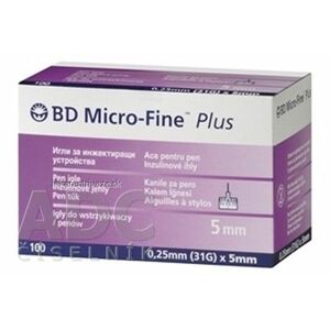 BD MICRO FINE PLUS inzulínové ihly 31G - ihly do aplikátorov inzulínu (0, 25 x 5 mm) 10x10 ks vyobraziť