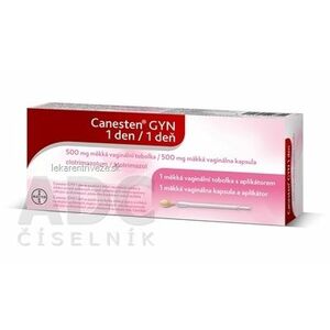 Canesten GYN 1 deň mäkká vaginálna kapsula cps vam 500 mg (blis.PVC/PVDC/PVC/Al+ 1 PP aplikátor), 1x1 set vyobraziť