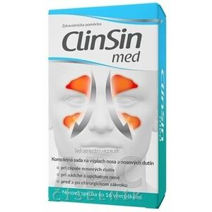 CLIN SIN med + irigator sada na výplach nosa, vrecúška 1x16 ks vyobraziť