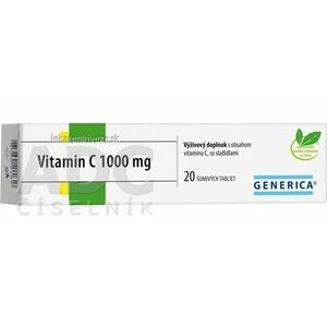 GENERICA Vitamin C 1000 mg tbl eff 1x20 ks vyobraziť