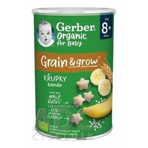 Gerber Organic CHRUMKY Ryžovo-pšeničné s banánom (od ukonč. 8. mesiaca) 1x35 g vyobraziť
