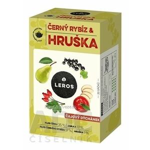 LEROS ČAJOVÁ CHVÍĽKA ČIERNA RÍBEZĽA & HRUŠKA ovocný čaj aromatizovaný, nálevové vrecká 20x2, 5 g (50 g) vyobraziť