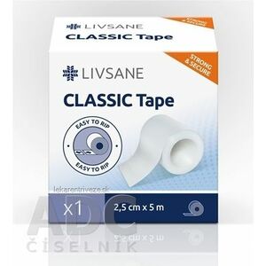 LIVSANE Fixačná páska CLASSIC 2, 5cm x 5m, cievka, 1x1 ks vyobraziť