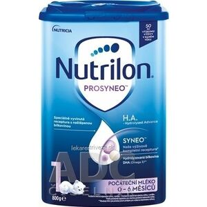 Nutrilon 1 PROSYNEO H.A. - Hydrolyzed Advance počiatočná dojčenská výživa (0-6 mesiacov) 1x800 g vyobraziť