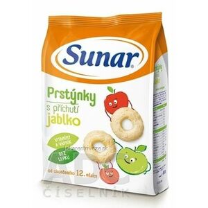 Sunar Detský snack Prstienky s príchuťou jablko (od ukonč. 12. mesiacov) 1x50 g vyobraziť