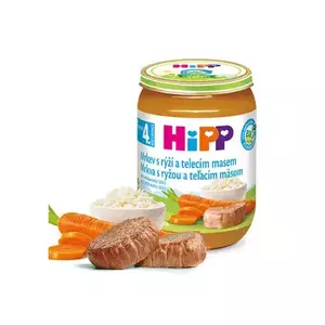 HiPP Mrkva s ryžou a teľacím mäsom 190 g vyobraziť