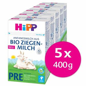 HiPP 1 BIO KOZIE MLIEKO počiatočná mliečna dojčenská výživa (od narodenia) 5x400 g vyobraziť