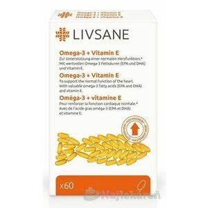 LIVSANE Omega-3 plus vitamín E 60 ks vyobraziť