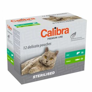 CALIBRA Premium Line Sterilised multipack kapsičky pre kastrované mačky 12 x 100 g vyobraziť
