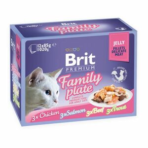 BRIT Premium Delicates Fillets in Jelly Family Plate kapsičky v želé pre mačky 12x 85 g vyobraziť