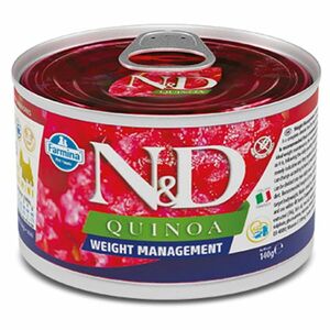N&D Quinoa Weight Management Lamb & Brocolli Mini pre malé plemená psov 140 g vyobraziť