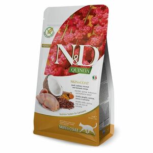 N&D Quinoa Skin & Coat Quail & Coconut pre mačky 1, 5 kg vyobraziť