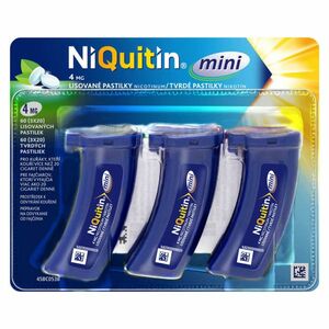 NIQUITIN Mini 4 mg 60 tvrdých pastiliek vyobraziť