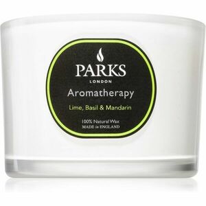 Parks London Aromatherapy Lime, Basil & Mandarin vonná sviečka 80 g vyobraziť