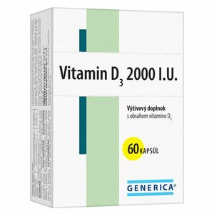 GENERICA Vitamín D3 2000 I.U. 60 kapsúl vyobraziť