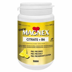 MAGNEX Citrate 375 mg a vitamín B6 100 žuvacích tabliet vyobraziť