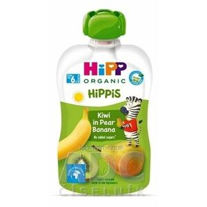 HiPP HiPPis 100% Ovocie Hruška Banán Kiwi kapsička (od 6. mesiaca) ovocný príkrm 1x100 g vyobraziť