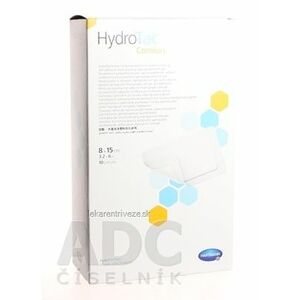 HydroTac Comfort - krytie na rany penové hydropol. impregnované gélom, samolepiace (8x15 cm) 1x10 ks vyobraziť