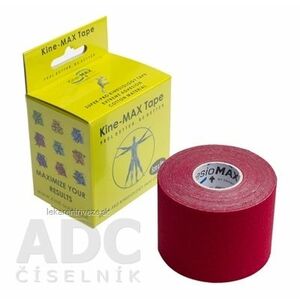 Kine-MAX Super-Pro Cotton Kinesiology Tape červená tejpovacia páska 5cm x 5m, 1x1 ks vyobraziť