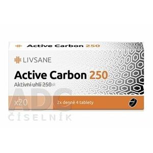 LIVSANE Active Carbon 250 tbl 1x20 ks vyobraziť