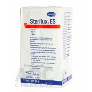 STERILUX ES kompres nesterilný so založenými okrajmi 17 vlákien 8 vrstiev (7, 5cmx7, 5cm) 1x100 ks vyobraziť
