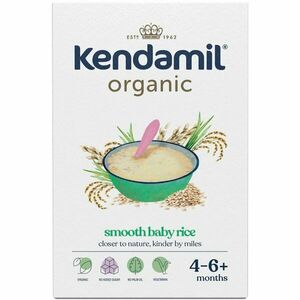 Kendamil Organic Smooth Baby Rice nemliečna ryžová kaša 120 g vyobraziť