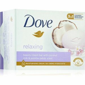 Dove Relaxing čistiace tuhé mydlo Coconut milk & Jasmine petals 90 g vyobraziť