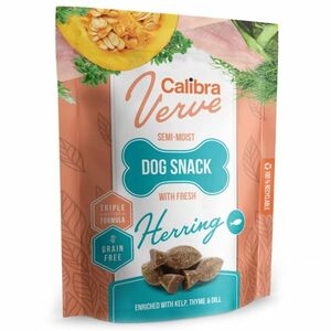CALIBRA Verve Semi-Moist Snack Fresh Herring maškrty so sleďom pre psov 150 g vyobraziť