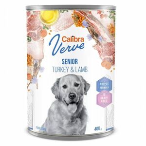 CALIBRA Verve Senior Turkey&Lamb konzerva pre psov 400 g vyobraziť