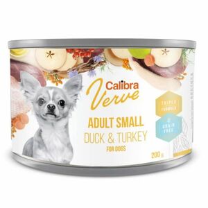 CALIBRA Verve Adult Small Duck&Turkey konzerva pre malé plemená psov 200 g vyobraziť