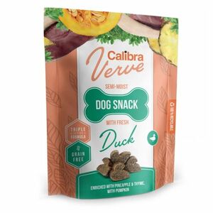 CALIBRA Verve Semi-Moist Snack Fresh Duck maškrty s kačicou pre psov 150 g vyobraziť