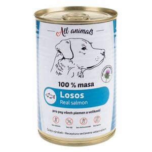 ALL ANIMALS konzerva losos mletý pre psov 400 g vyobraziť