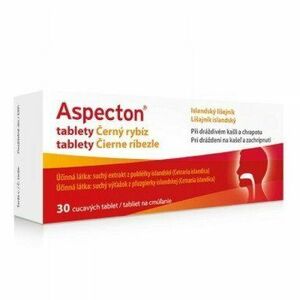 Aspecton tablety Čierne ríbezle proti kašľu 30tbl vyobraziť