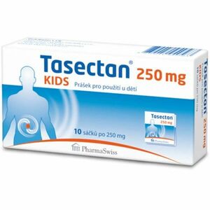 Tasectan KIDS 250 mg prevencia a liečba hnačky 10 vreciek, Akcia vyobraziť