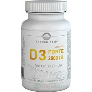 Pharma Activ Vitamin D3 FORTE 2000 I.U., 100ks vyobraziť