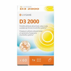 LIVSANE Vitamín D3 2000 IU 60 kapsúl vyobraziť