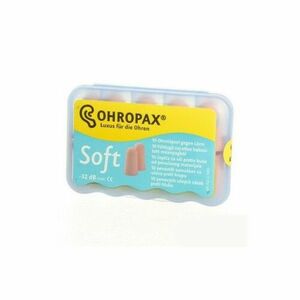 OHROPAX Soft ušné vložky v plastovom obale 10 ks vyobraziť