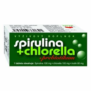 NATURVITA Spirulina + chlorella + prebiotikum 90 tabliet vyobraziť