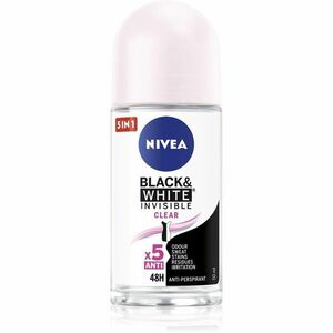 Nivea Invisible Black & White Clear guličkový antiperspirant pre ženy 50 ml vyobraziť