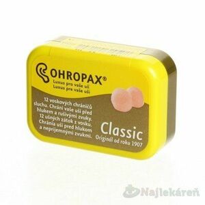 OHROPAX CLASSIC Ušné vložky v krabičke 1x2 ks, Akcia vyobraziť